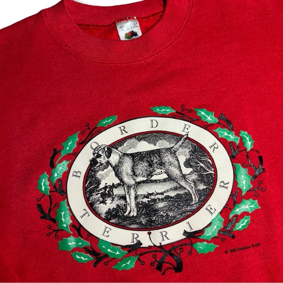Vintage 1993 Border Terrier Crewneck Sweatshirt - Picture 2 of 3